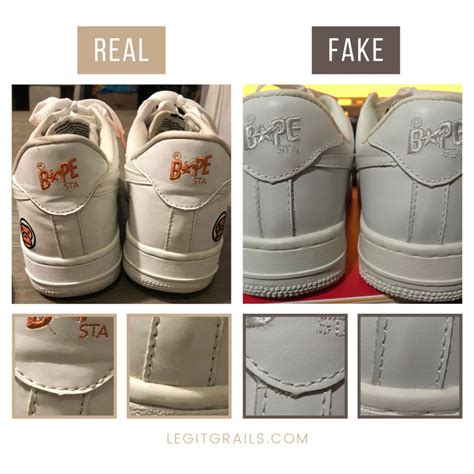 how to spot fake bapesta shoes|faux bapesta guide.